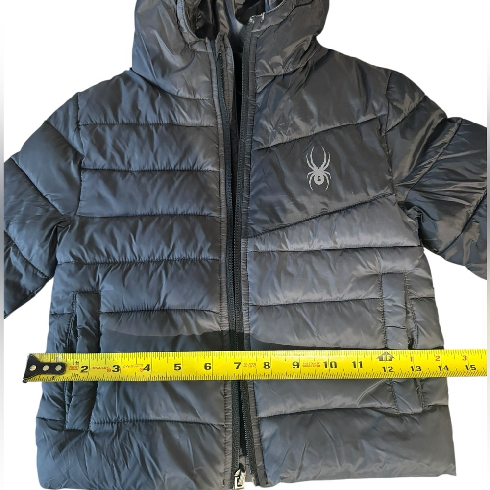 Spyder Kids Puffer Jacket with Hood – Size 4 - Picture 5 of 11
